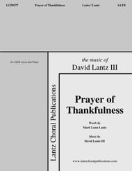 Prayer of Thankfulness SATB choral sheet music cover Thumbnail